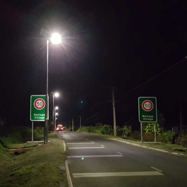 Fiji Roads Authority are rolling out significant highway lighting upgrades, utilising solar for the remote areas where power is not available.